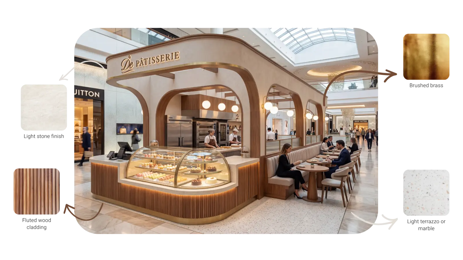De Patisserie material direction
