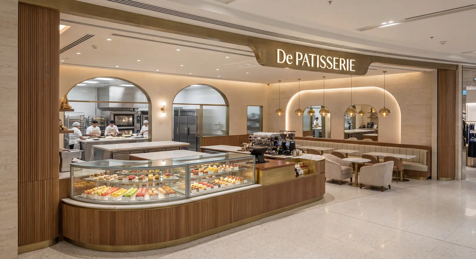 De Patisserie storefront concept